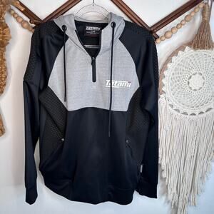 Tatami Fightwear Gray Black Quarter Zip Pullover